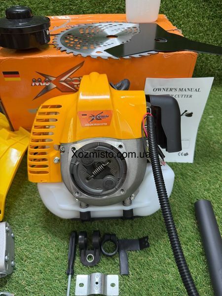 Коса газонна бензинова MaXpawer Germany GS-251 6.5 л. з Professional жовта Extra Power