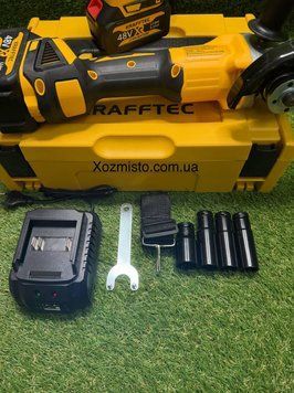 Набор 2в1 Krafftec Germany PRO 48V, 6А/ч (Гайковерт DCF922 + Болгарка DCG600) набор УШМ + Гайковерт 600N.m Германия желтый