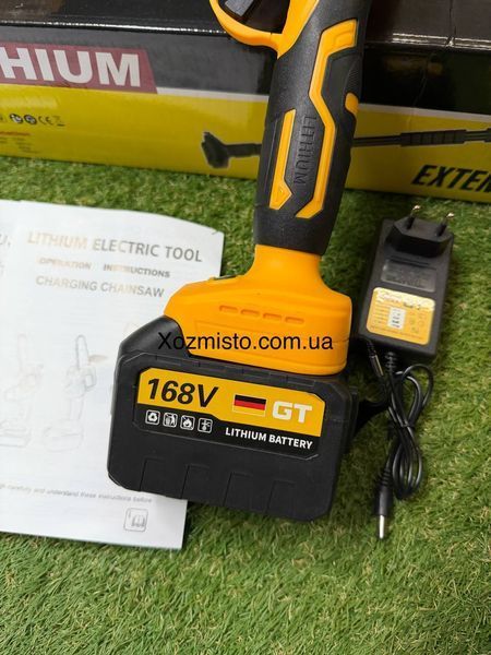 Набор GT Germany PRO 3в1 (168V8Ah) Мини пила DCMPH525P1 + Секатор DCMP563N + телескопическая штанга 3 м Высоторез желтый