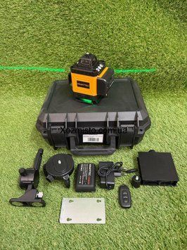 Профессиональный лазерный уровень Krafftec PREMIUM, 16x360&deg;( ДУ, зеленый луч) LL516G