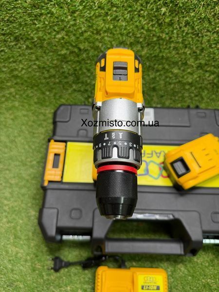 Акумуляторний шуруповерт Krafftec Germani 48V, Безщітковий акумуляторний ударний шуруповерт Крафтек DCD996P3 (48V 6Ah) 130Nm