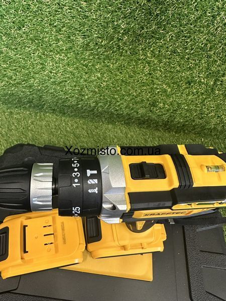 Шурупокрут ударний Krafftec DCD998 (48V 6A/h Li-Ion) з великим набором інструментів