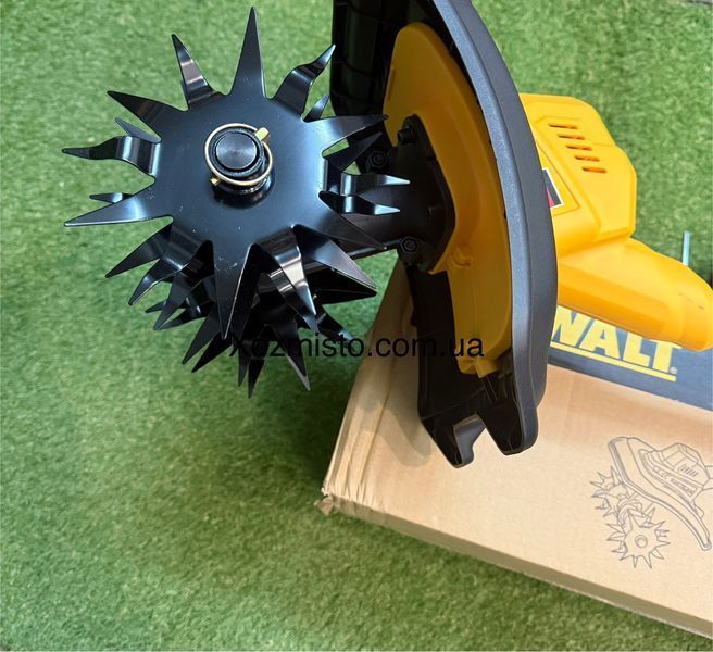 Акумуляторний культиватор DeWalt 48 V 6 Ah GT-777 з чотирма фрезами для розпушування ґрунту в саду, на городі