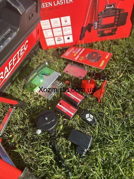 Krafftec Germany 4D лазерний рівень BL-16 (штатив, мікроліфт у комплекті) PROFESSIONAL (16 ЛІНЕЙ &mdash; 4 X 360&deg;)