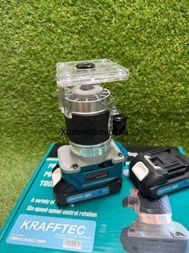 Кромочный фрезер аккамуляторный Krafftec Germany PRO 1200 Вт / 30000 об/мин / 48V6Ah