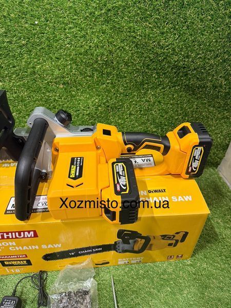 Аккумуляторная бесщеточная цепная пила DeWalt DCM575N (48V,6Ah) с 2 АКБ пила Девольт с шиной 45 см