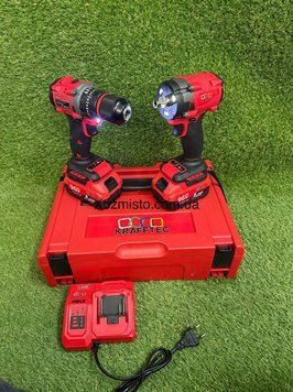 Набір акумуляторних інструментів Krafftec Germany PRO 2в1 96V 8Ah (Ударний шуруповерт + Гайковерт)