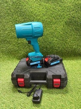 Повітродувка акумуляторна Krafftec Germany PRO DUB100LTX (48V 6Ah) Повітродувка безщіткова Німецька для прибирання листя синя