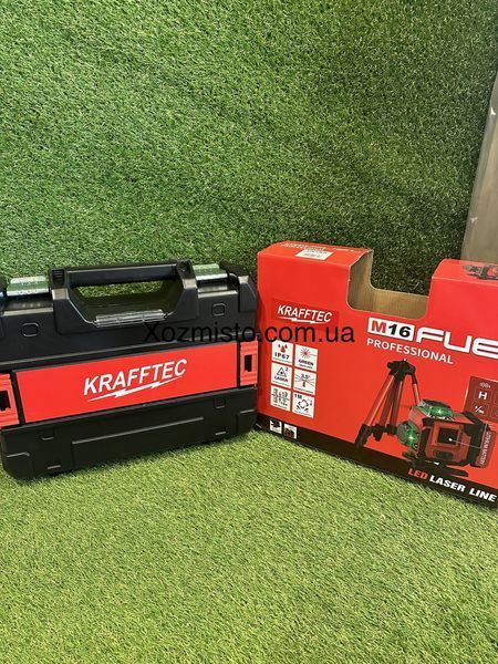 Krafftec Germany 4D лазерний рівень BL-16 (штатив, мікроліфт у комплекті) PROFESSIONAL (16 ЛІНЕЙ &mdash; 4 X 360&deg;)