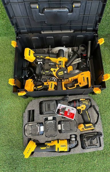 Набор 6в1 АКБ DeWalt 48V (Шуруповерт, Веткорез, Болгарка, Перфоратор, Гайковерт, Циркулярная пила)