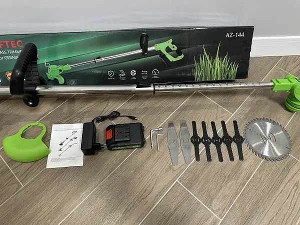 Ручний акумуляторний триммер для трави Німеччина Krafftech 48V 6AP з колесами