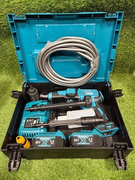 Мощная портативная аккумуляторная мойка высокого давления Makita DXR-911 батарея 48V 6Ah давление до 40bar