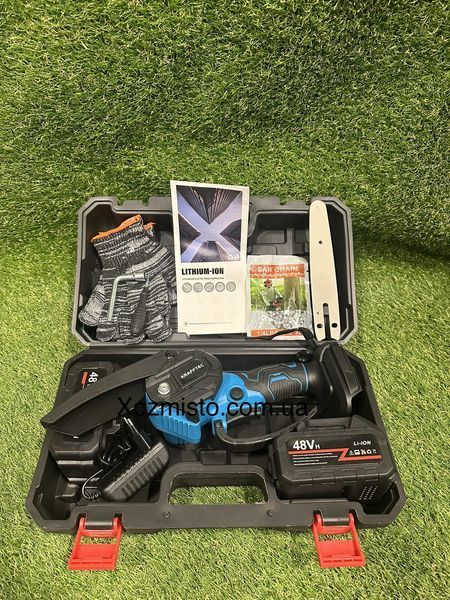 Акумуляторна мініпила Krafftec Німеччина [48 V 6 Ah / 1200 Вт / 2 акумул] 6 дюймів