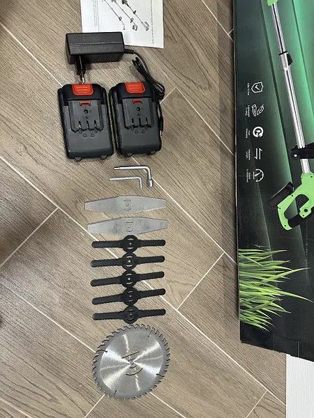 Ручний акумуляторний триммер для трави Німеччина Krafftech 48V 6AP з колесами