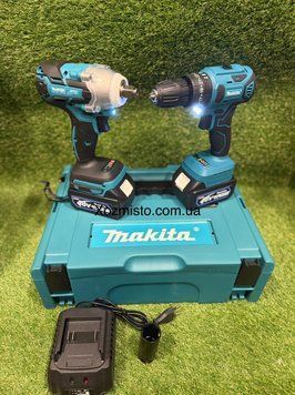 Набір інструментів Makita 2в1 ударний шуруповерт DWT485 + гайковерт DWT 351