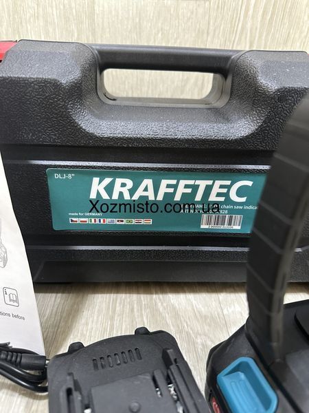 Аккумуляторная мини-пила Krafftec Германия [36V 4Ah / 1200 Вт / 2 аккумулятора] с автоматической смазкой